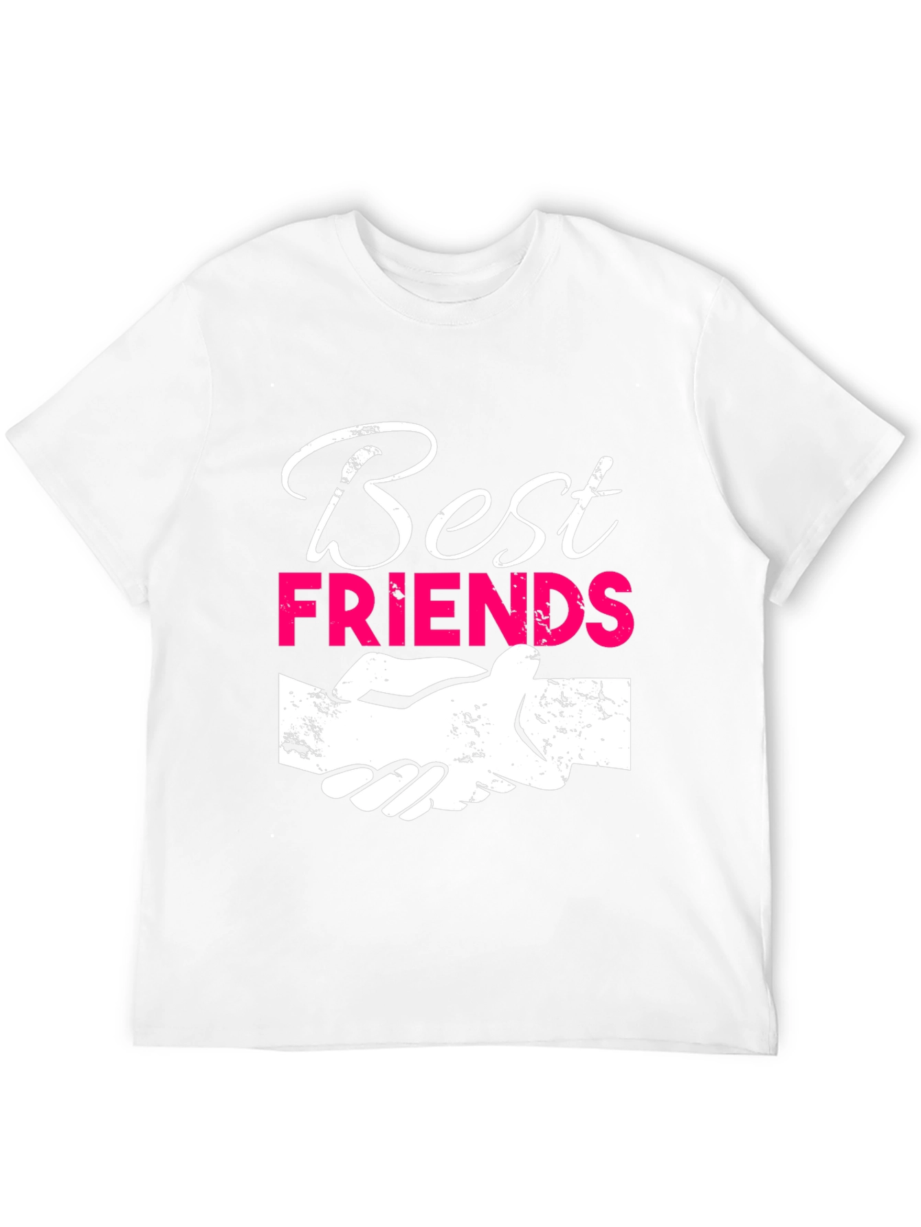Best Friends Graphic T-Shirt - Black Crew Neck Tee