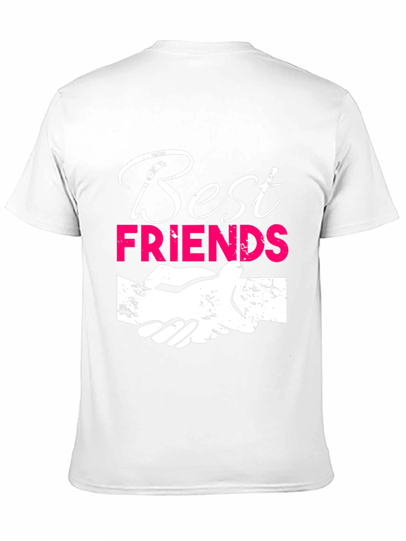 Best Friends Graphic T-Shirt - Black Crew Neck Tee
