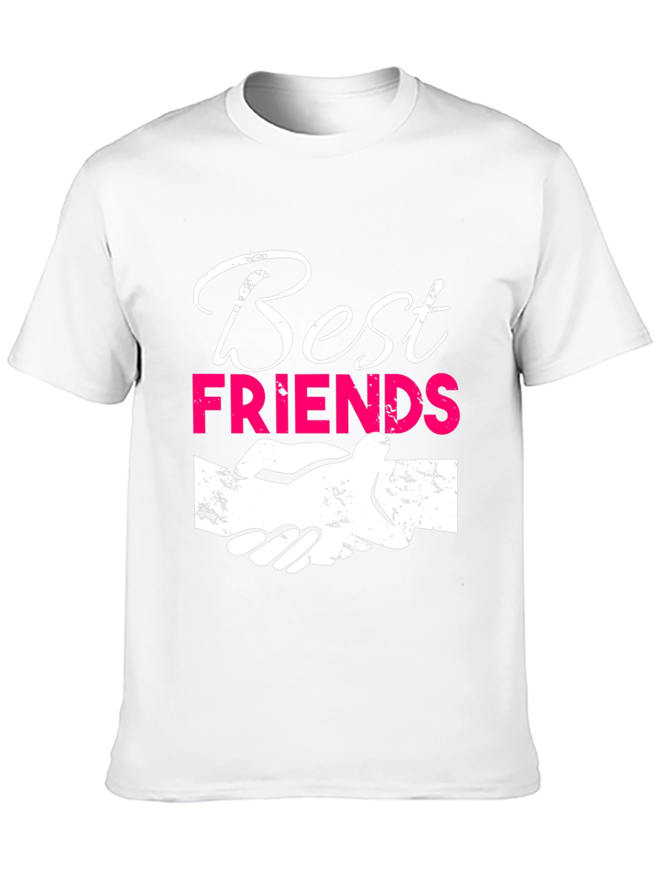 Best Friends Graphic T-Shirt - Black Crew Neck Tee