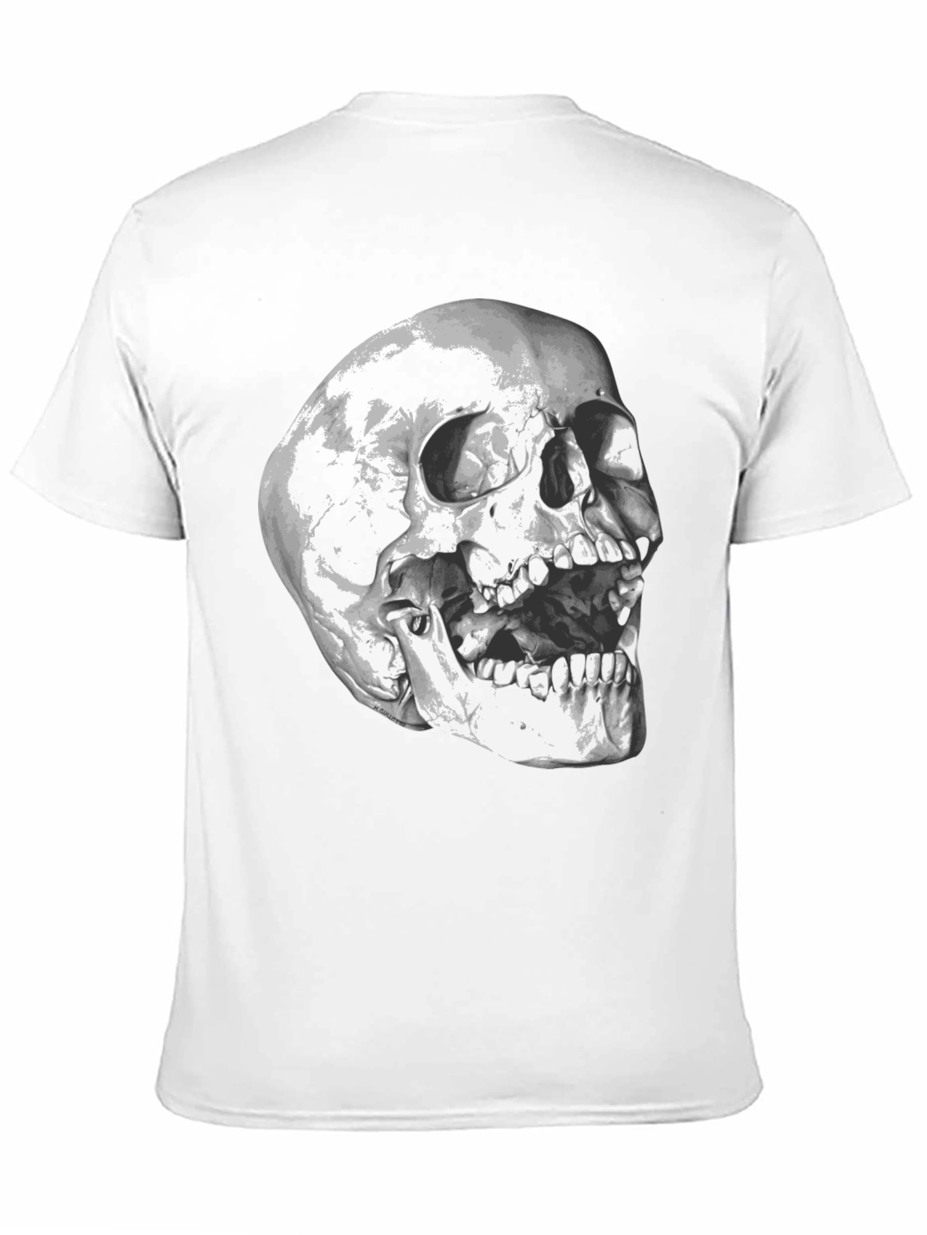 Skull Graphic Black T-Shirt - Edgy Fashion