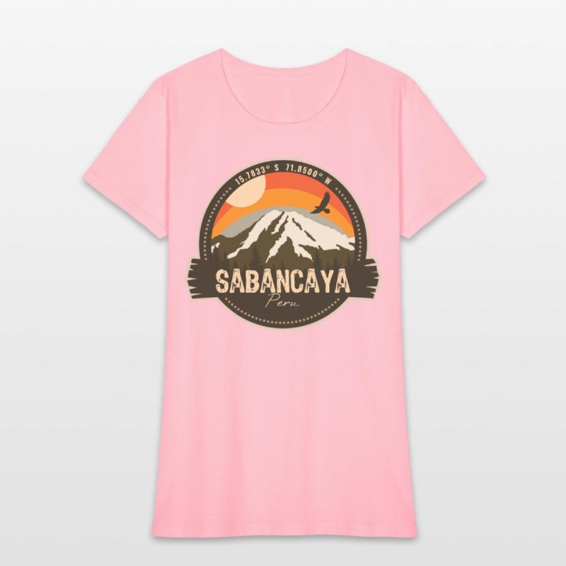 Sabancaya Peru Retro Vintage Camping Hiking Badge
