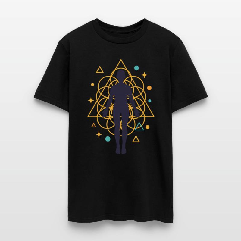 Sacred Geometry with Human Silhouette