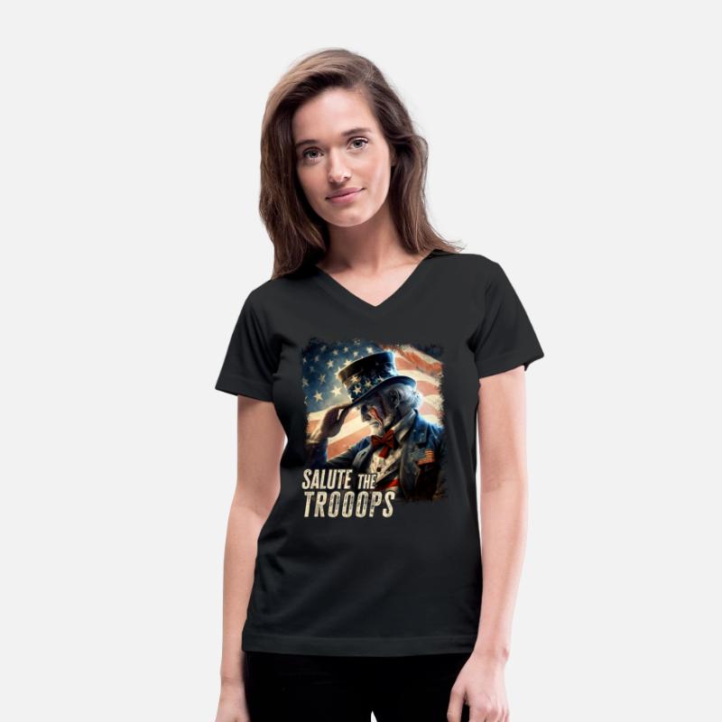 Salute The Troops Proud Patriot Stars and Stripes