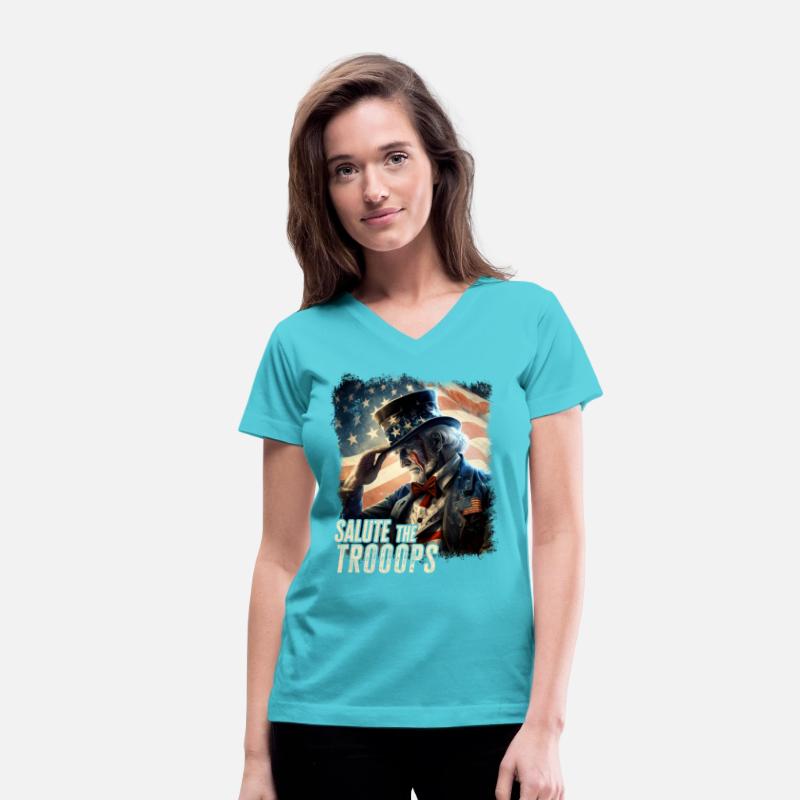 Salute The Troops Proud Patriot Stars and Stripes