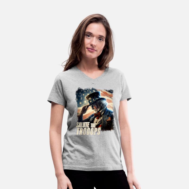 Salute The Troops Proud Patriot Stars and Stripes