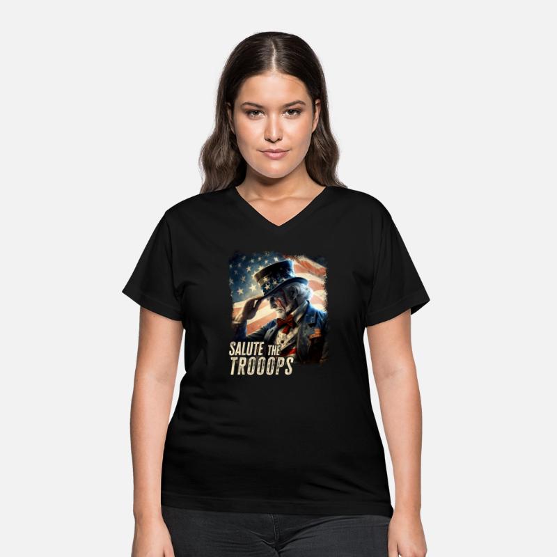 Salute The Troops Proud Patriot Stars and Stripes