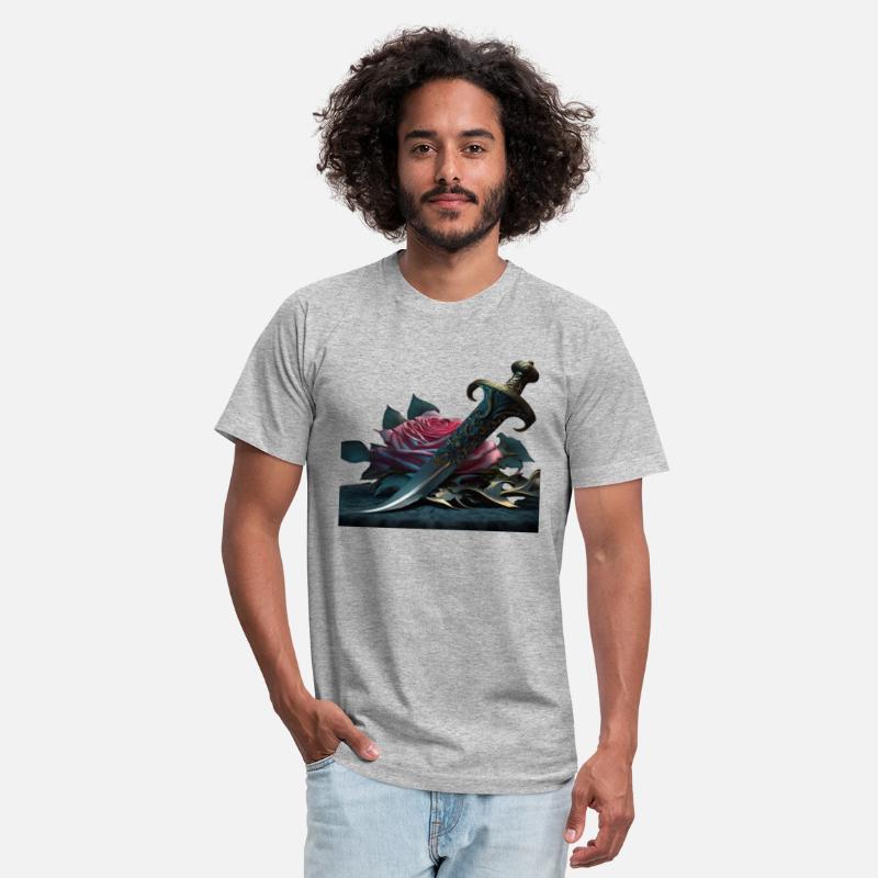 Samurai sword pink rose