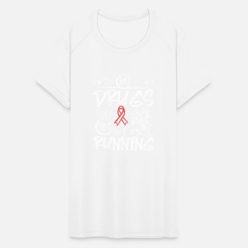 Say No To Drugs Say Yes To Running Red Ribbon