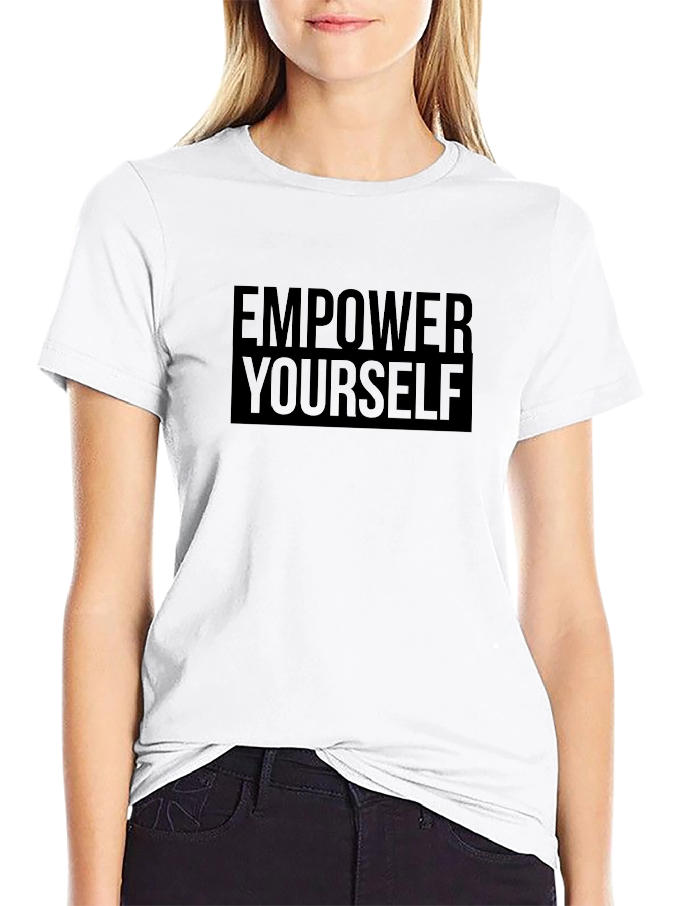 Empower Yourself Black Graphic Tee