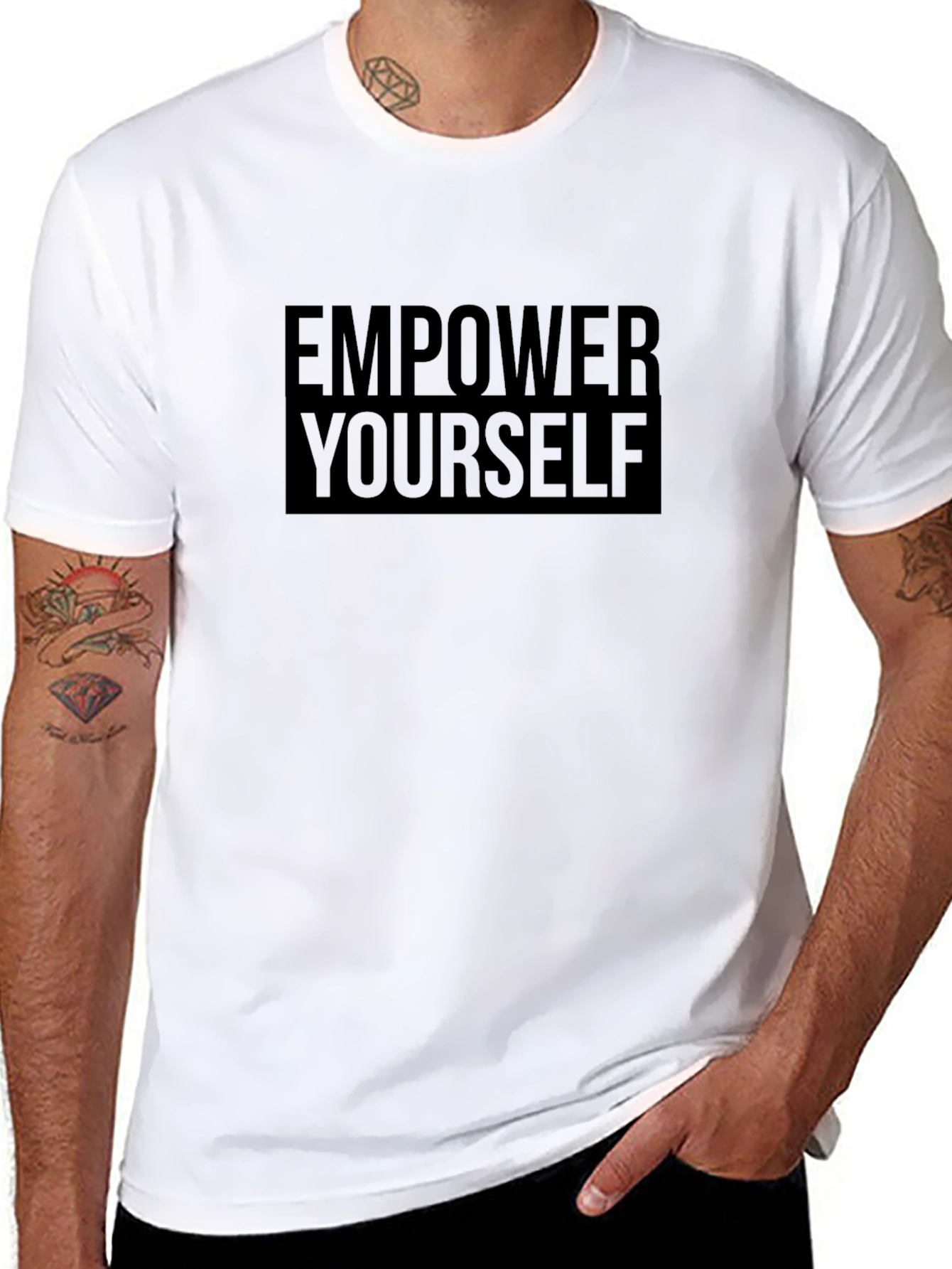 Empower Yourself Black Graphic Tee