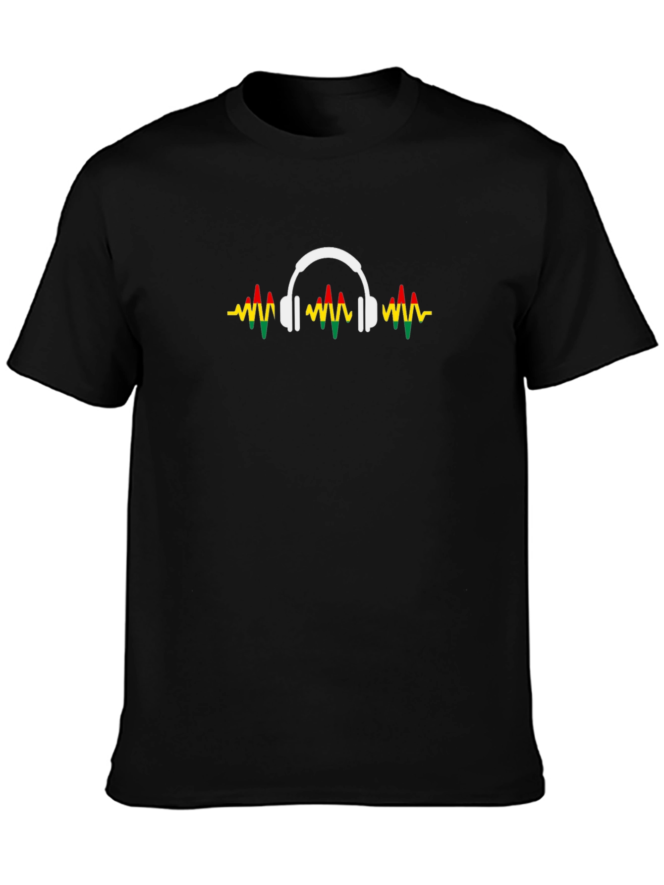 Rasta Reggae Headphone Graphic T-Shirt
