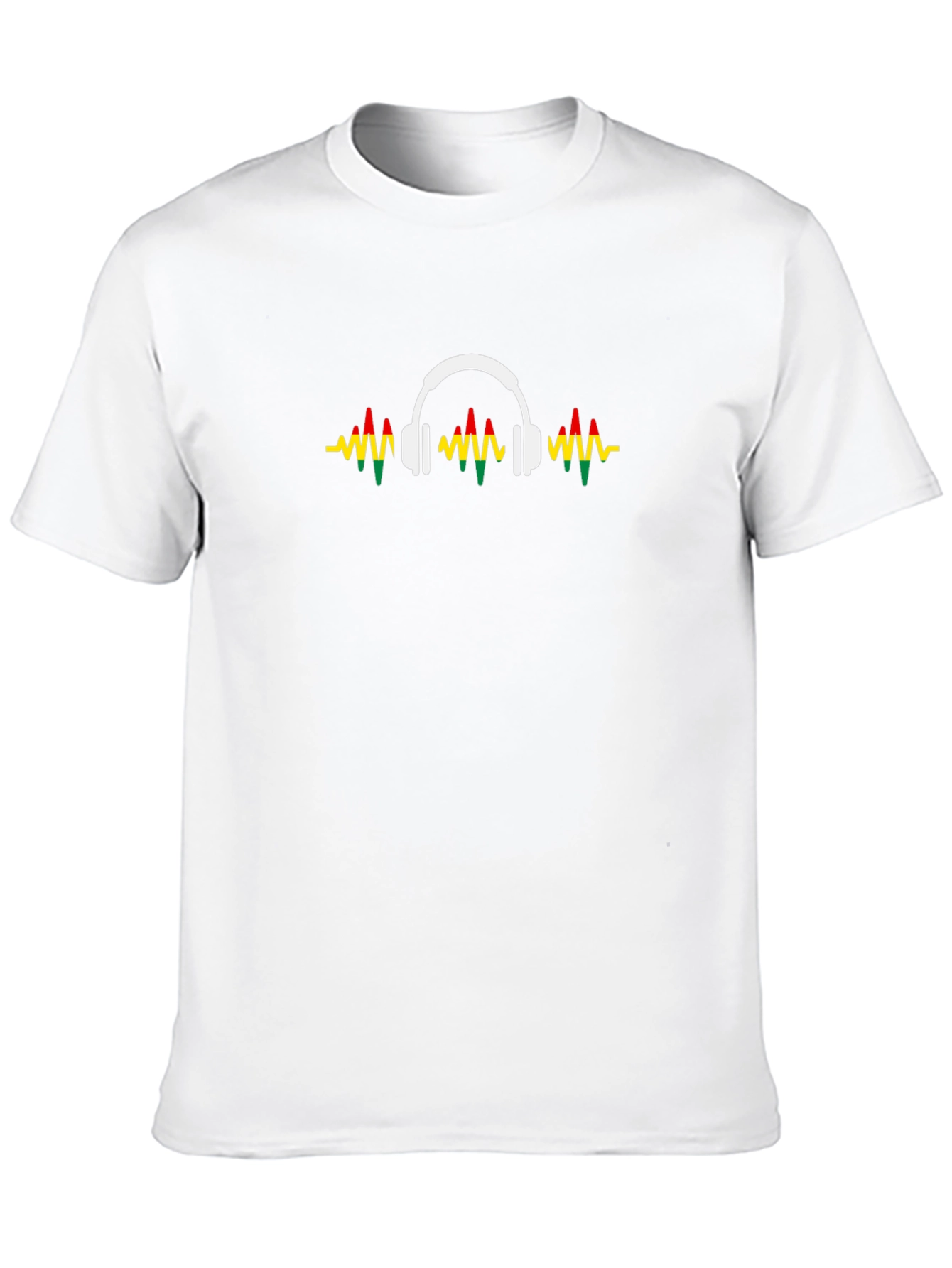 Rasta Reggae Headphone Graphic T-Shirt