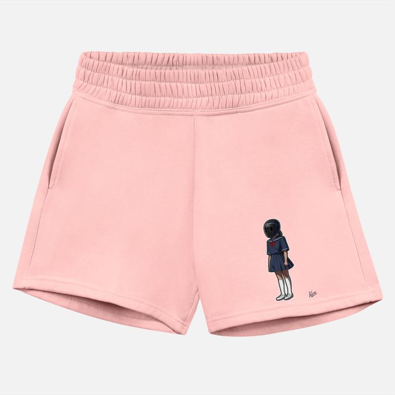 Schoolgirl with a Helmet