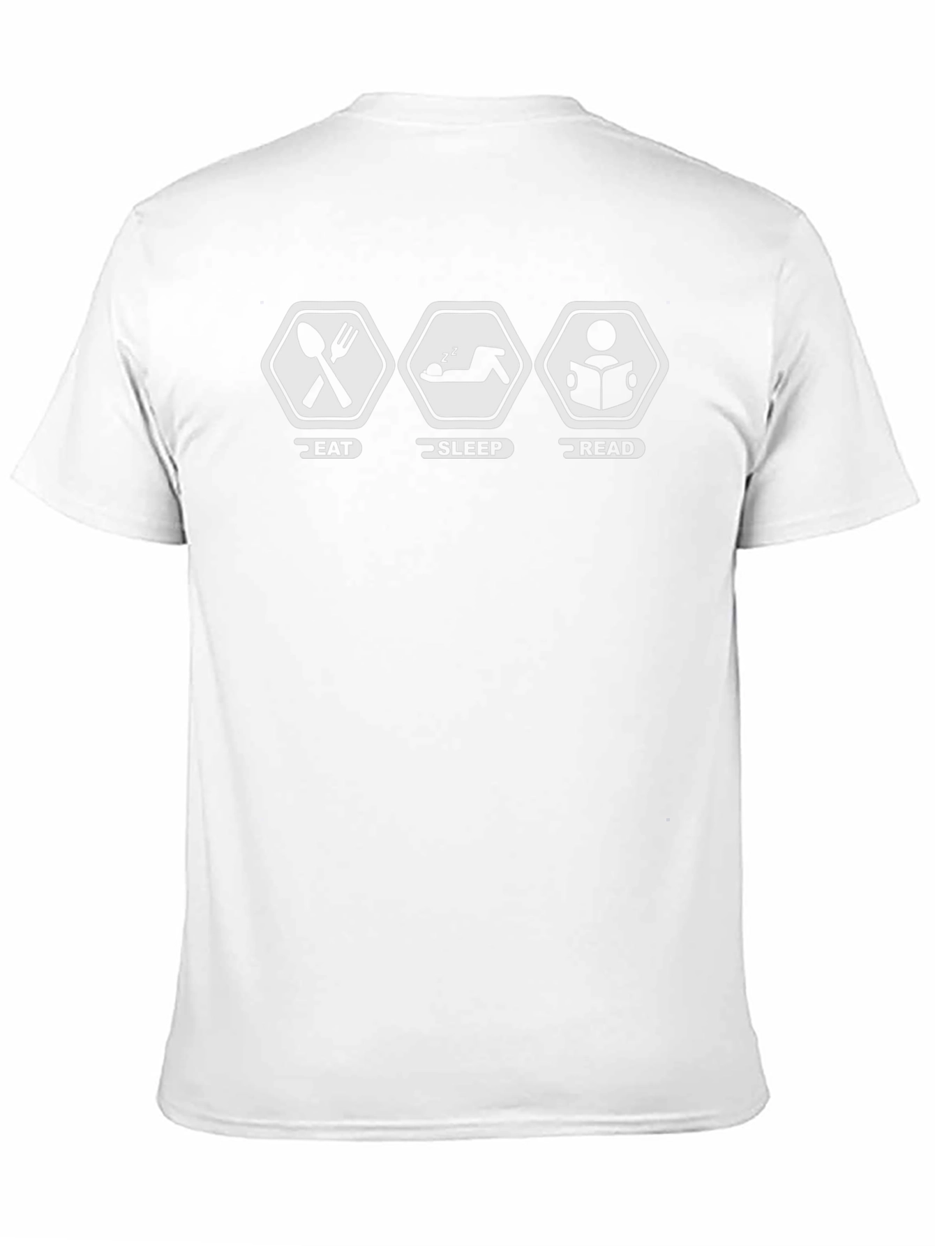 Eat Sleep Read Graphic Tee - Black Cotton T-Shirt