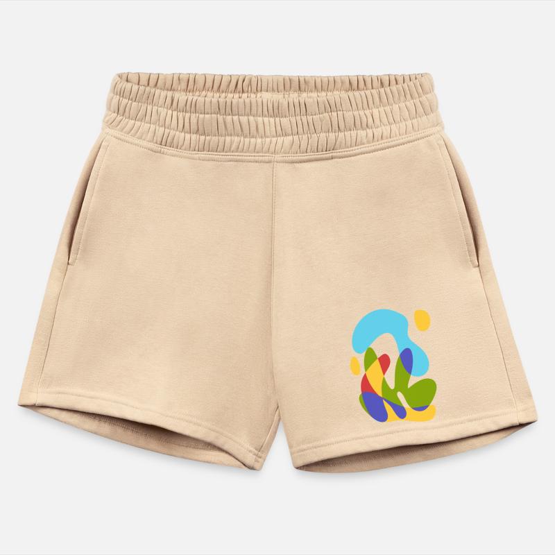 sea sun and tropical flora - bold abstract