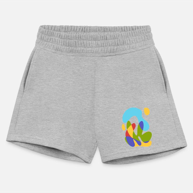 sea sun and tropical flora - bold abstract