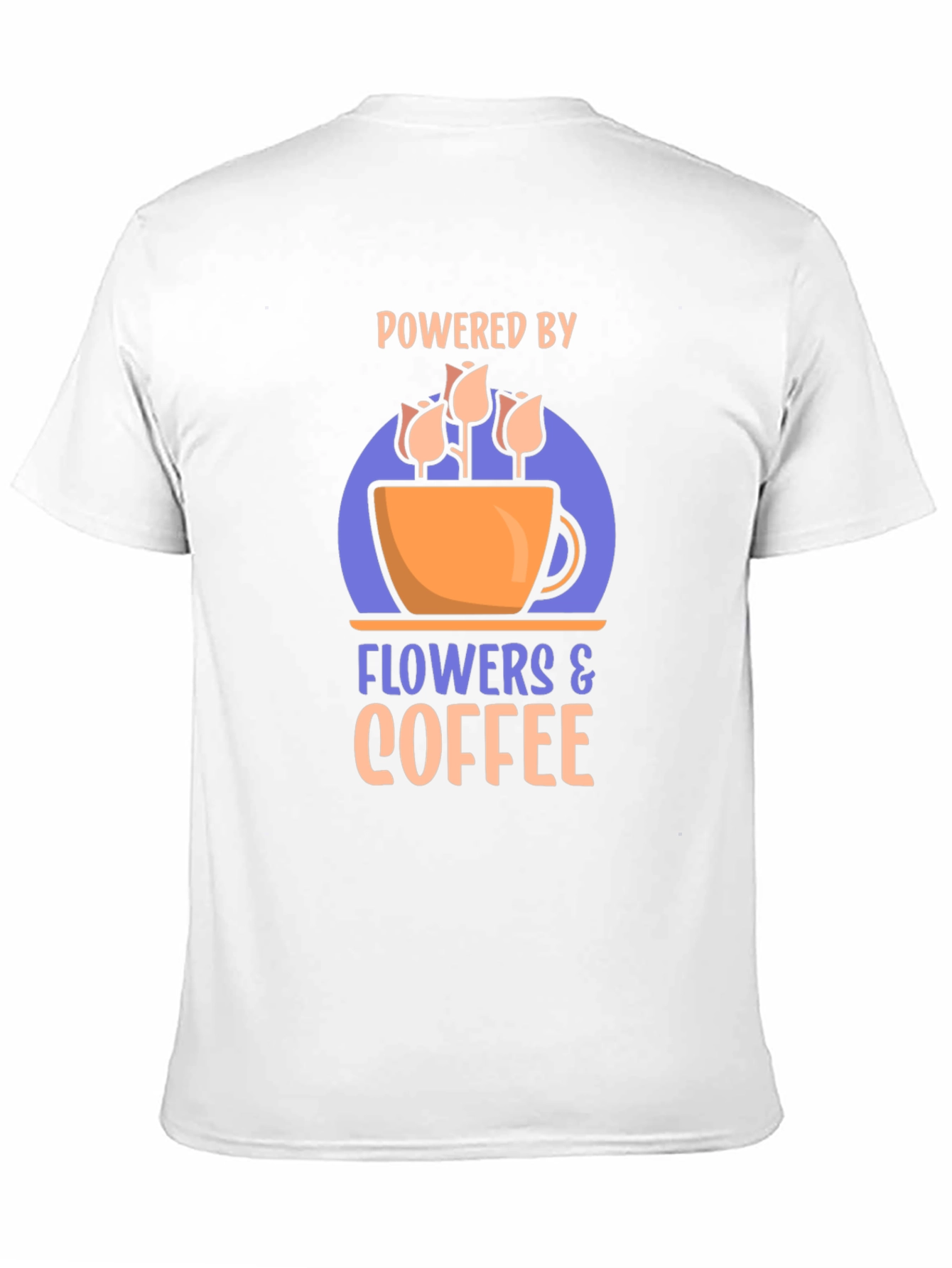 Powered by Flowers & Coffee Graphic Tee
