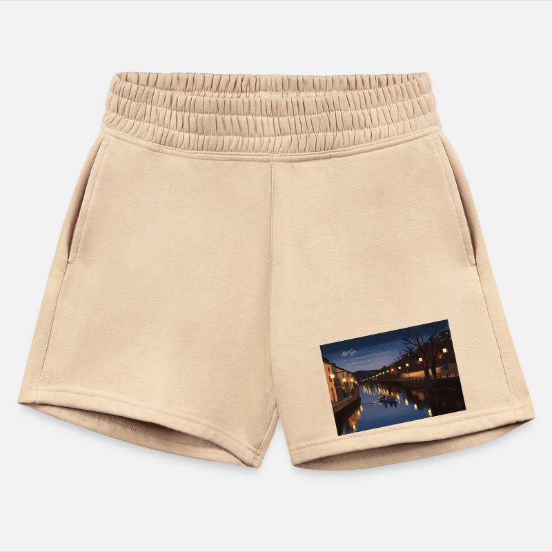 Serene Night Riverside Boat Scene