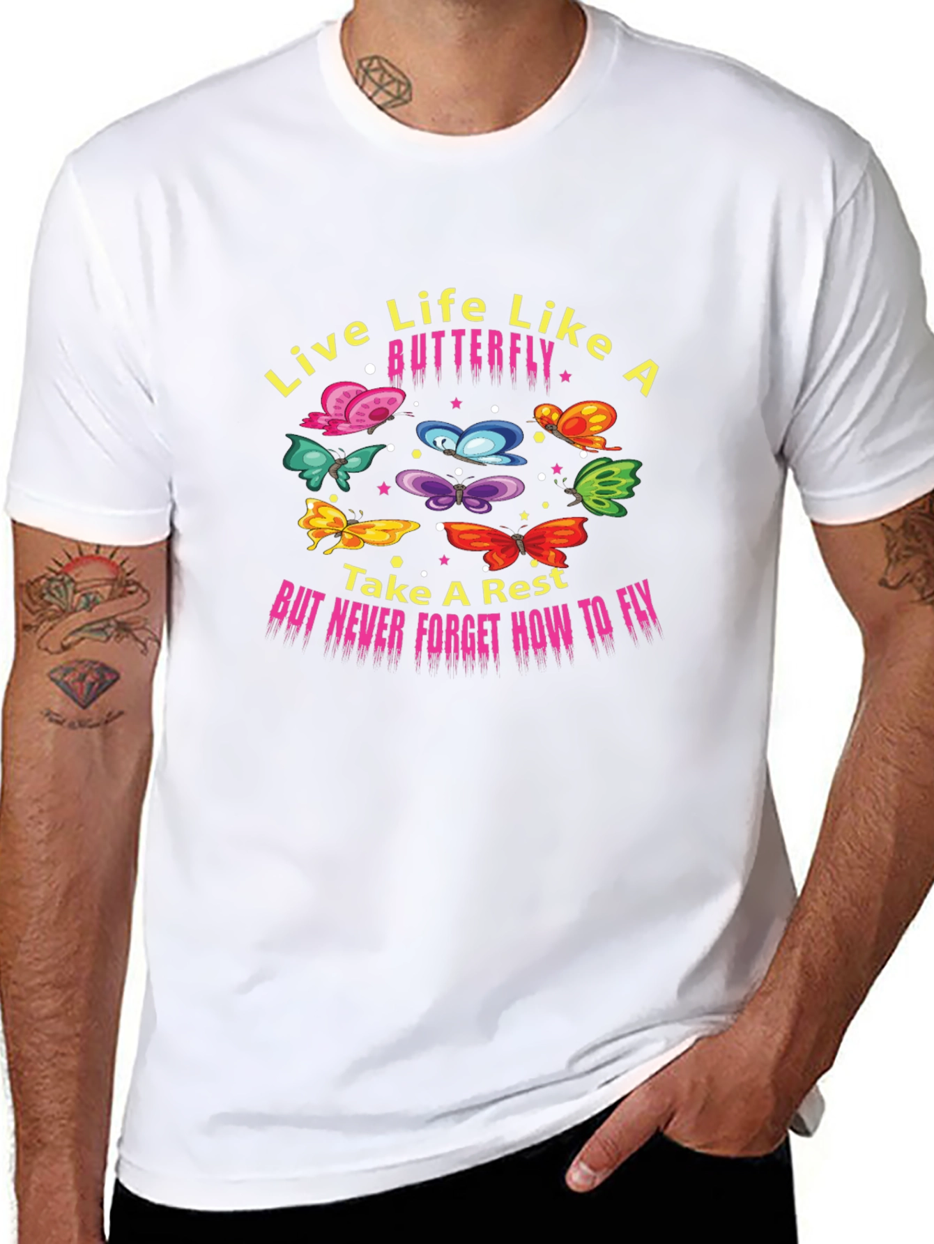 Live Like A Butterfly Graphic Tee