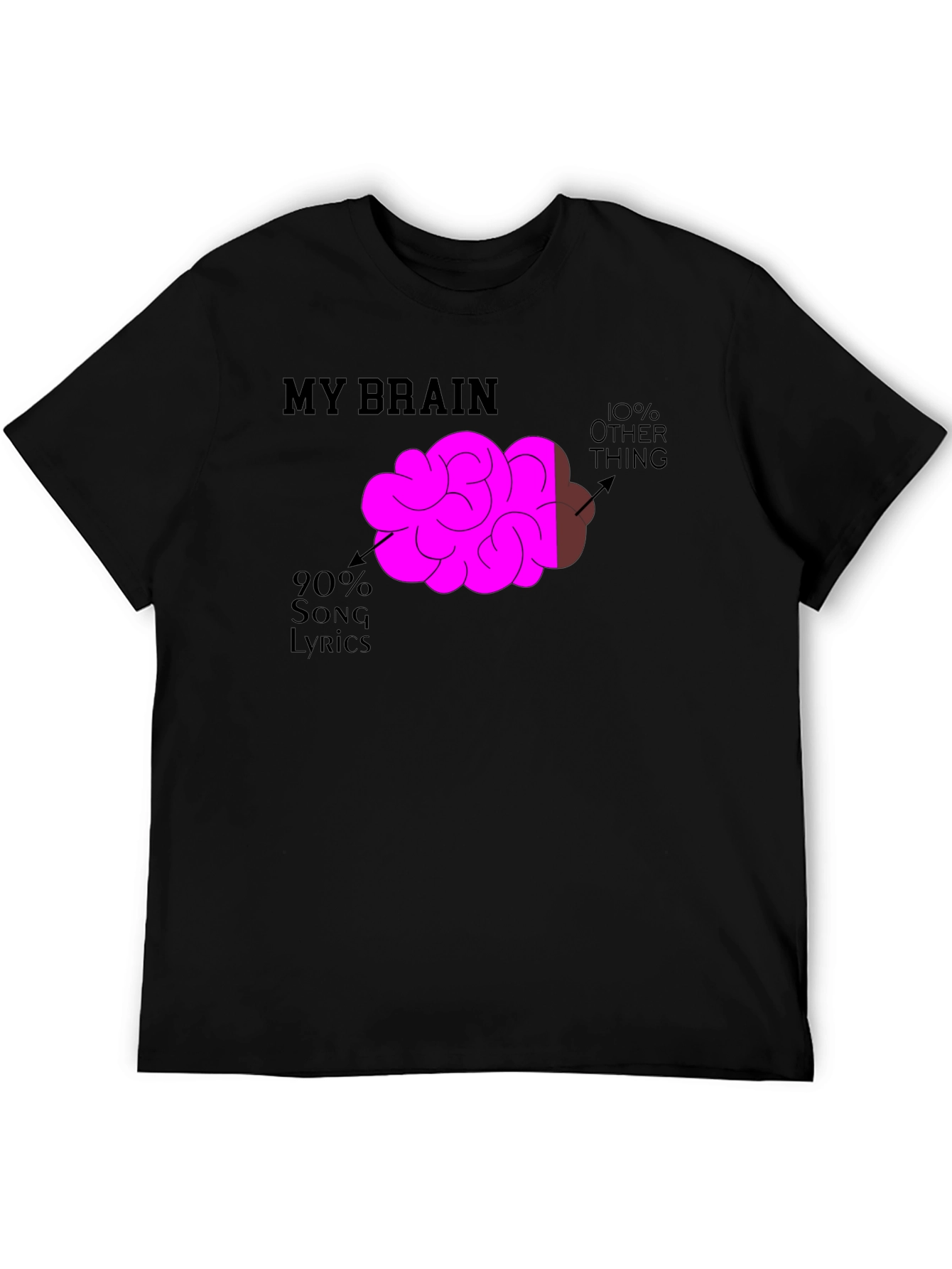 My Brain Song Lyrics T-Shirt