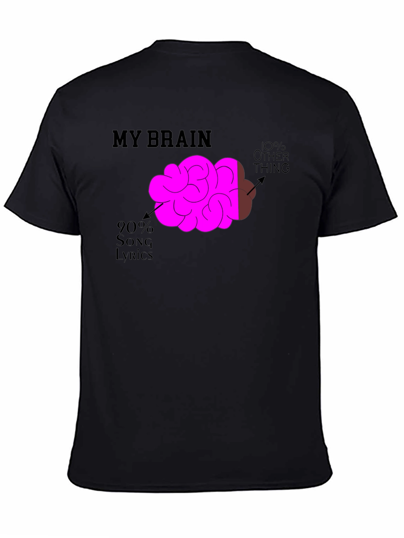 My Brain Song Lyrics T-Shirt