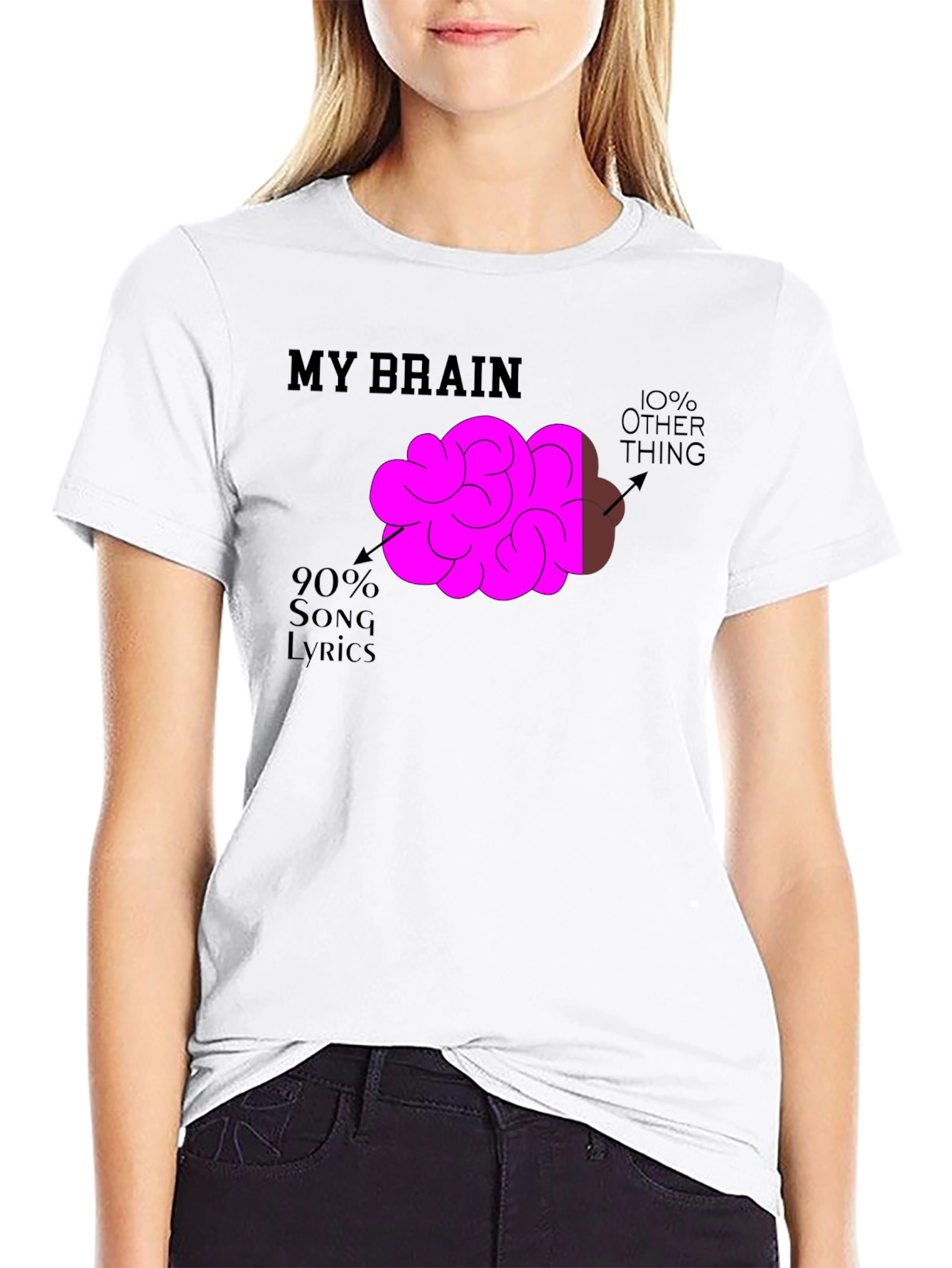 My Brain Song Lyrics T-Shirt