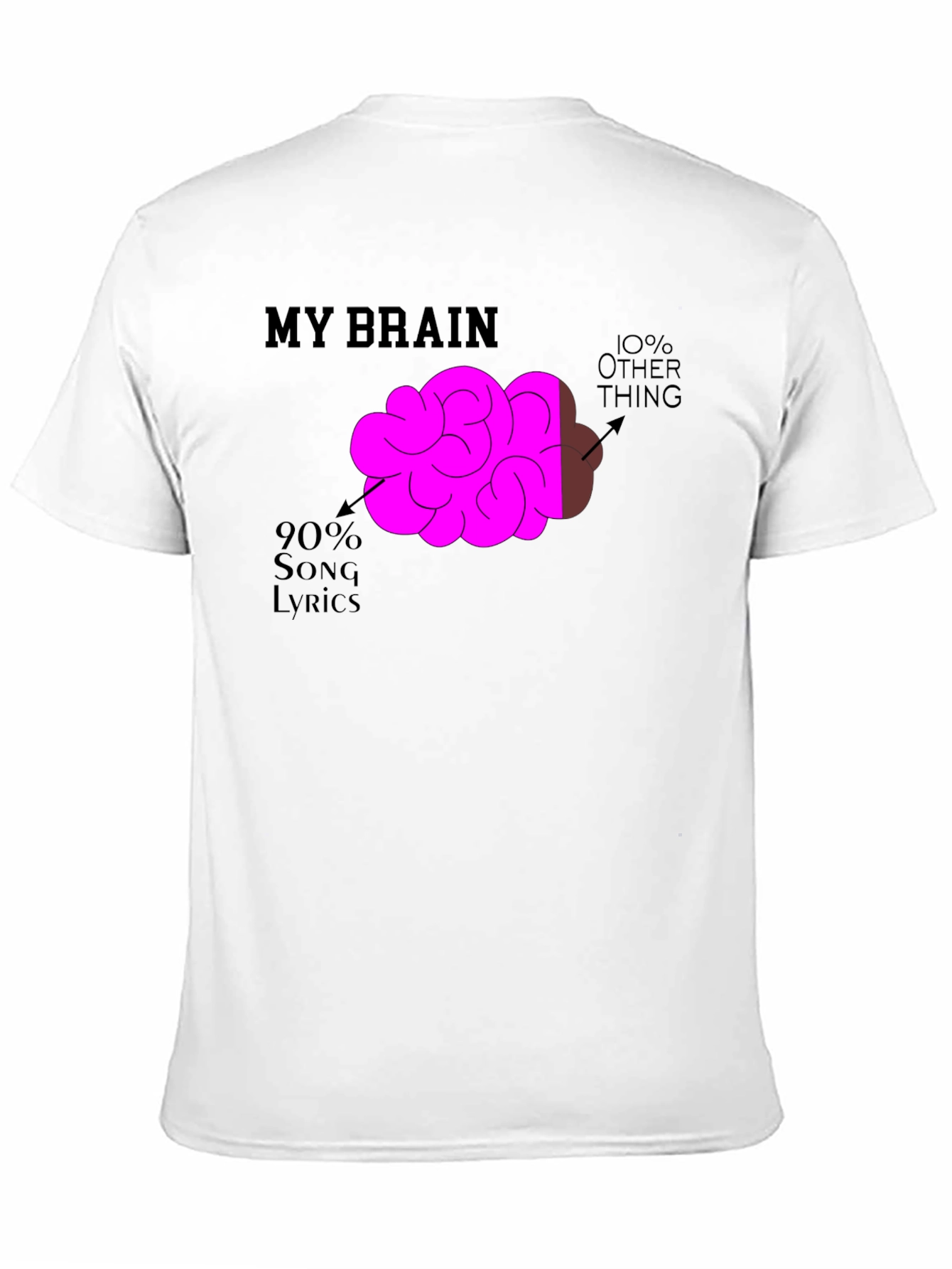 My Brain Song Lyrics T-Shirt