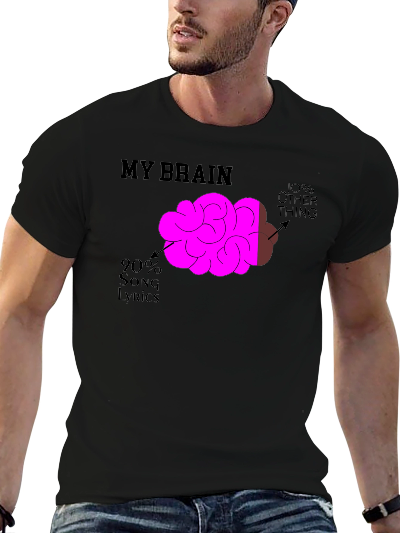 My Brain Song Lyrics T-Shirt