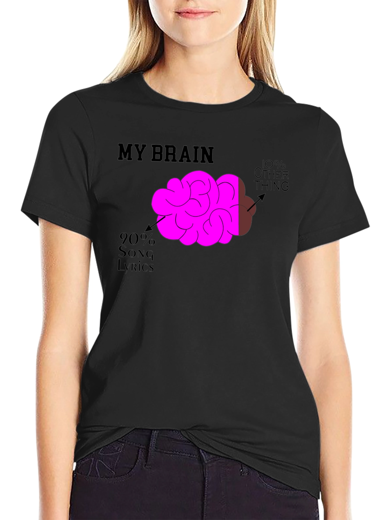 My Brain Song Lyrics T-Shirt