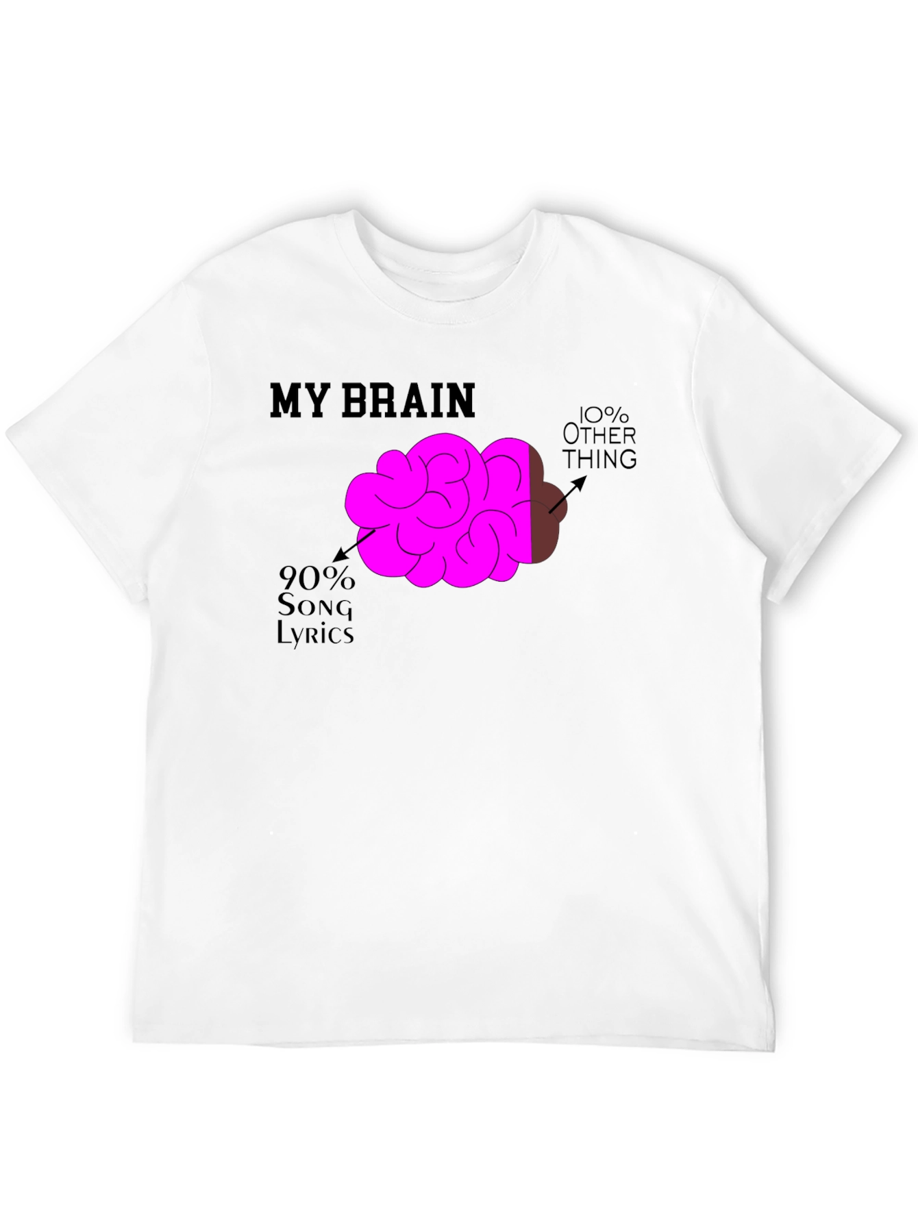 My Brain Song Lyrics T-Shirt
