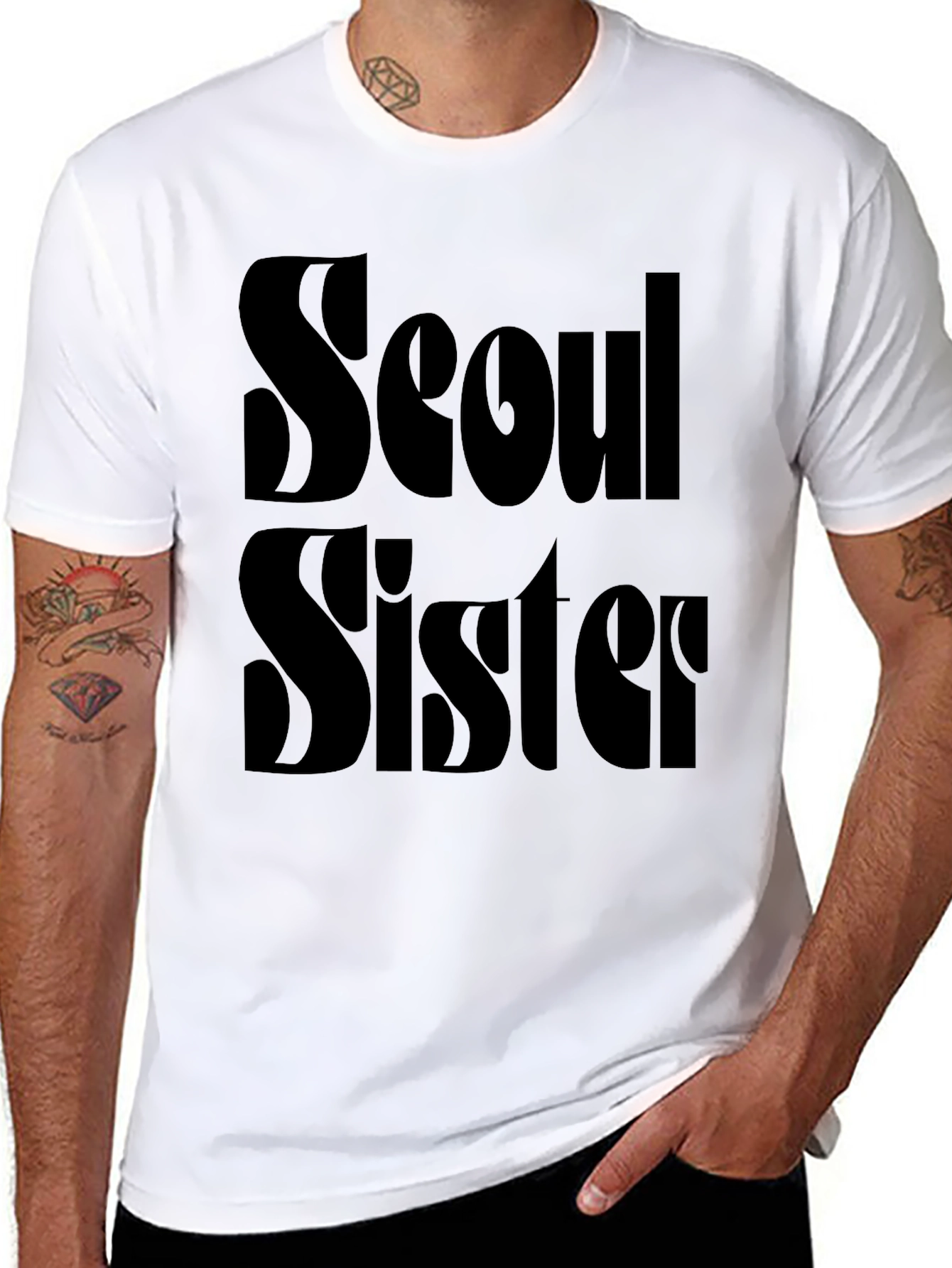 Seoul Sister Black Graphic Tee