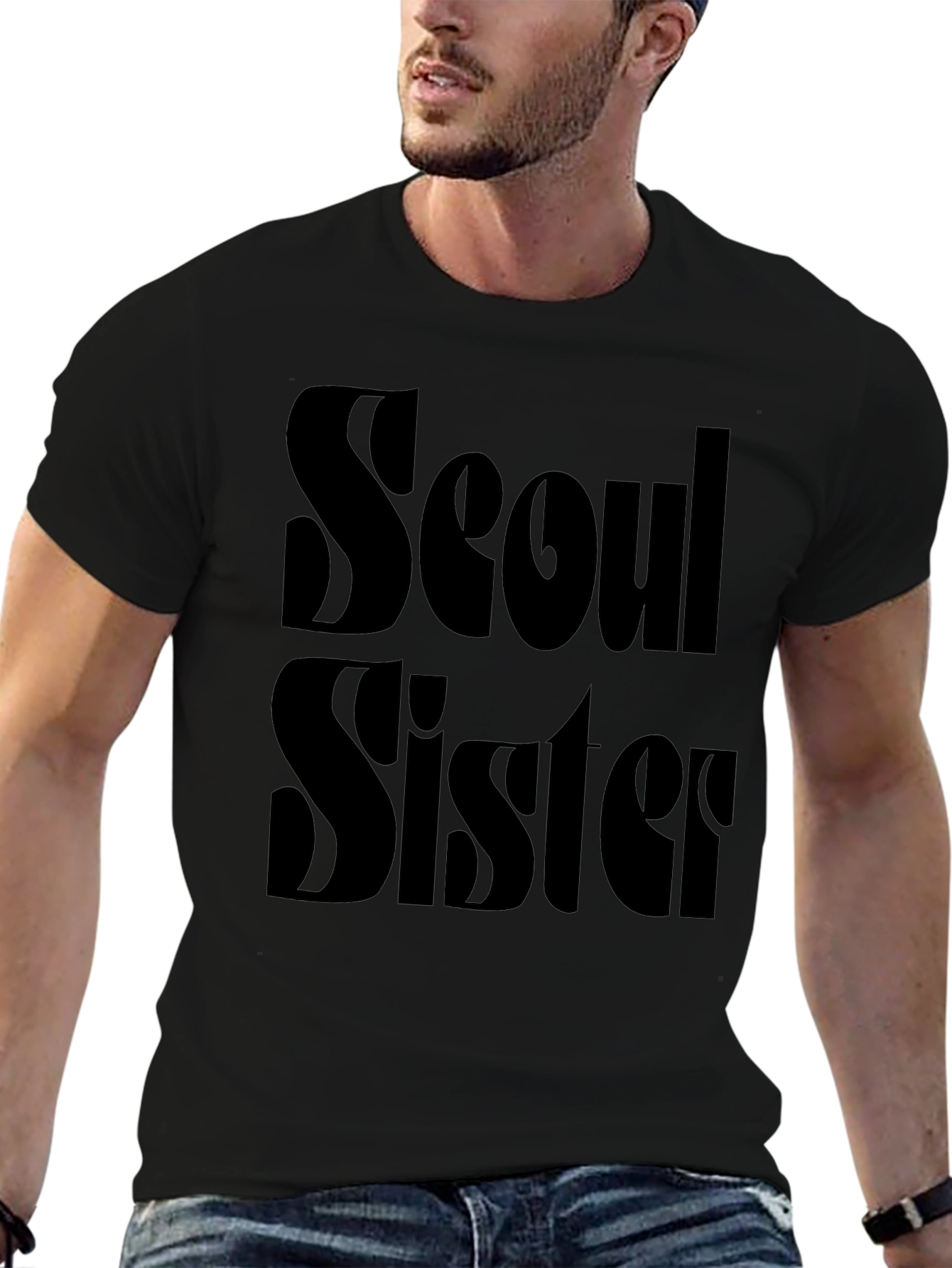 Seoul Sister Black Graphic Tee