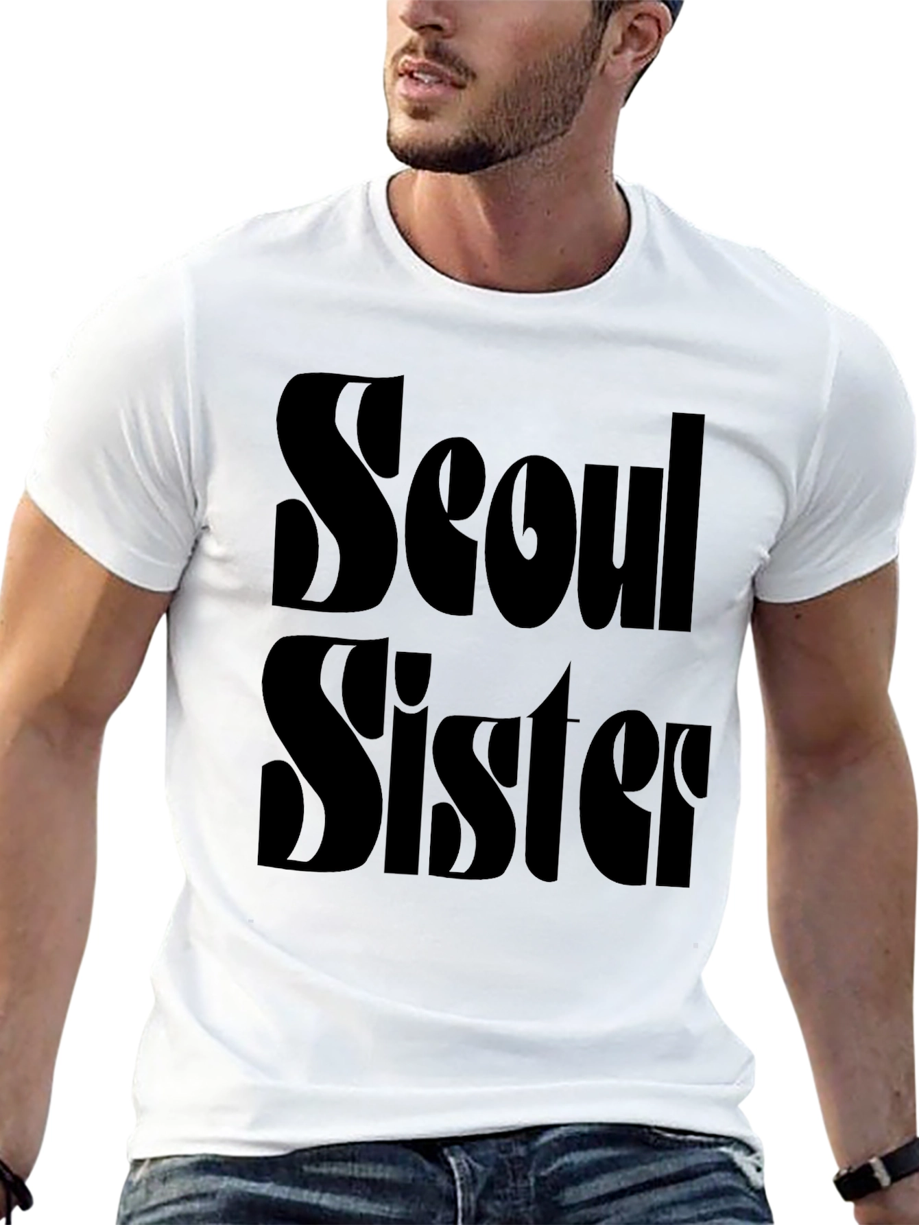 Seoul Sister Black Graphic Tee