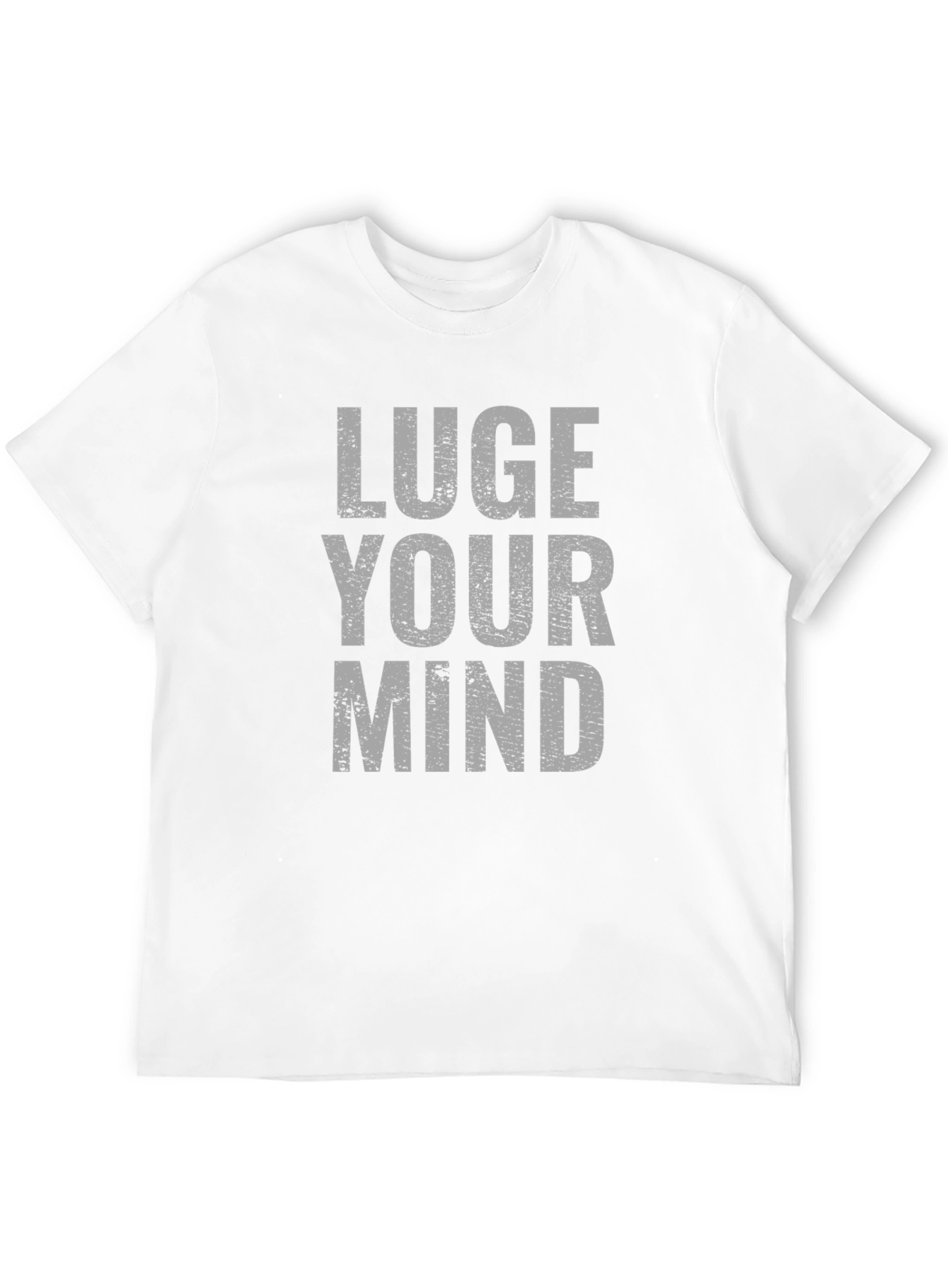 Luge Your Mind Graphic Tee - Black Cotton T-Shirt