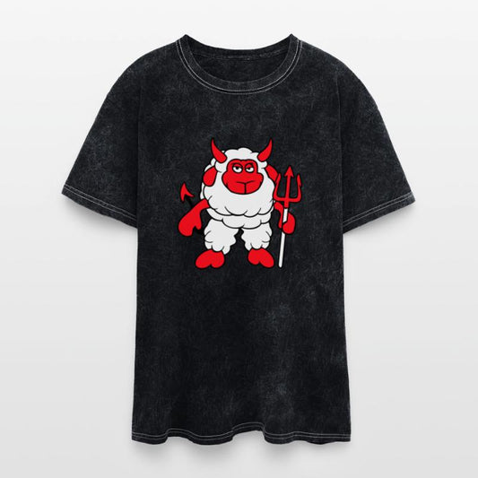 Sheep Devil Satan Hell Evil Trident Horns Cool Fun