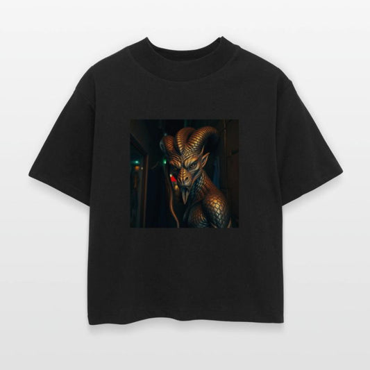 shimmering metallic scales piercing serpent