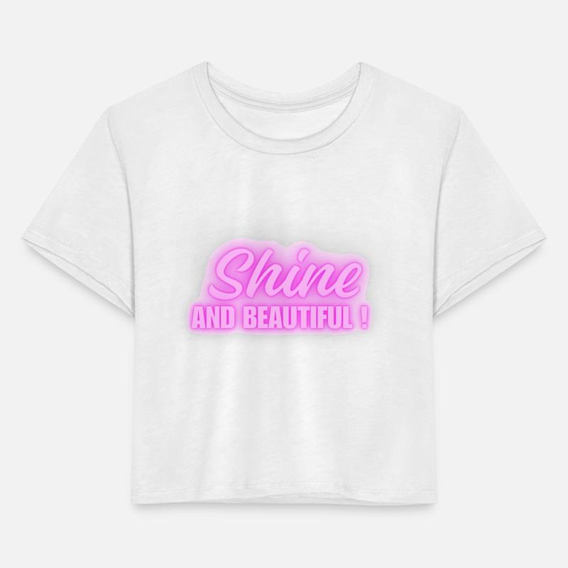 Shine and Beautiful –Bold Pink Motivational Design