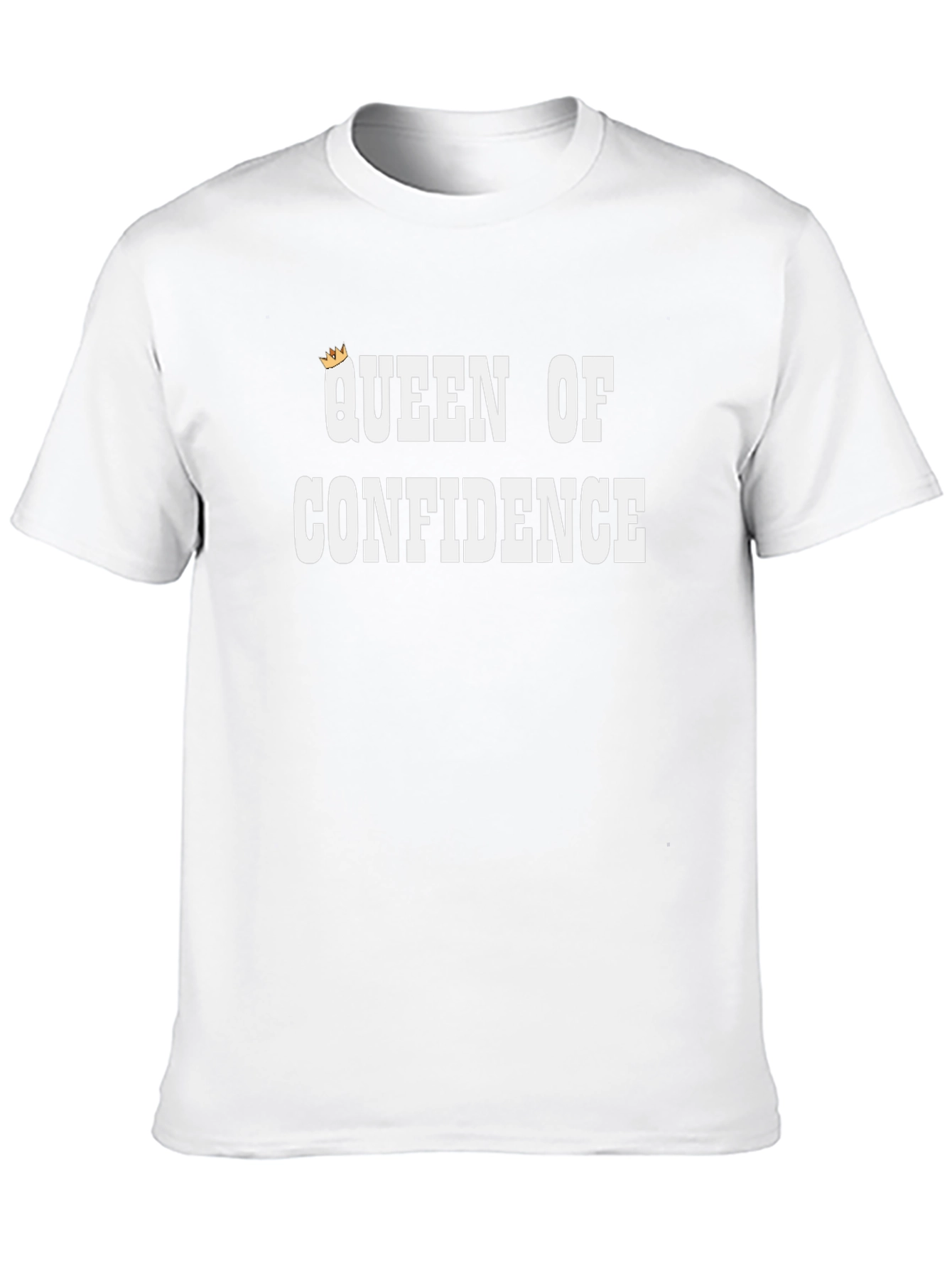 Queen of Confidence Black Graphic T-Shirt