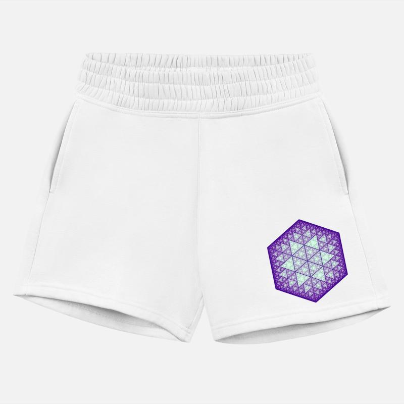 Sierpiński triangle hexagon star purple