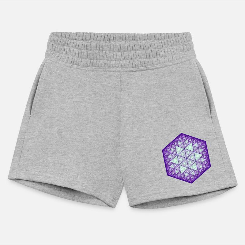 Sierpiński triangle hexagon star purple