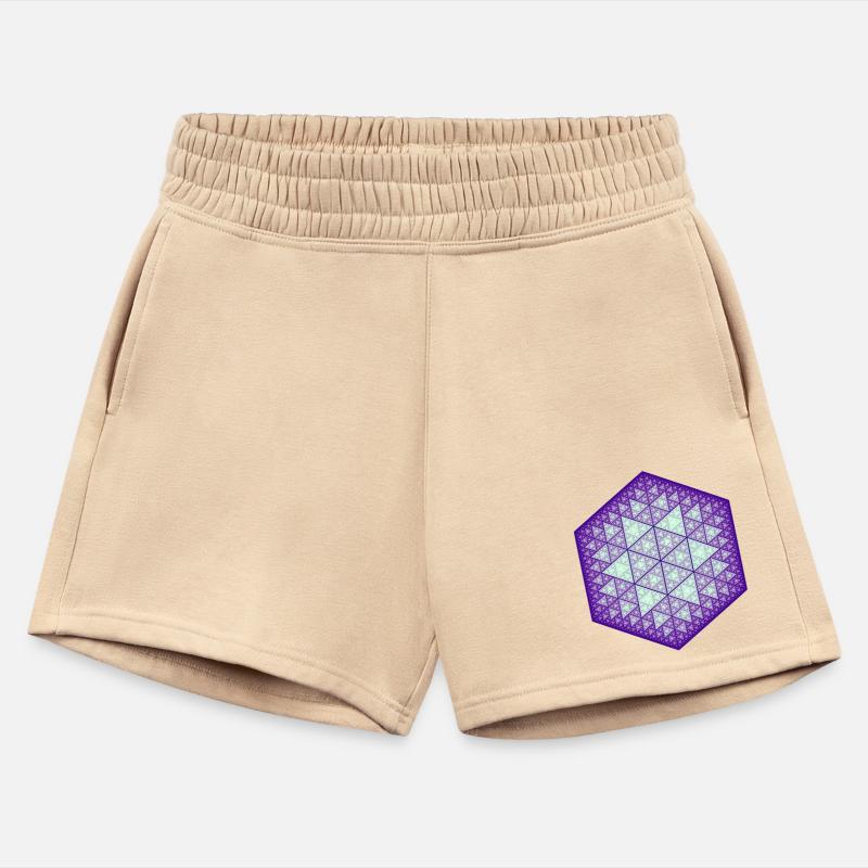 Sierpiński triangle hexagon star purple