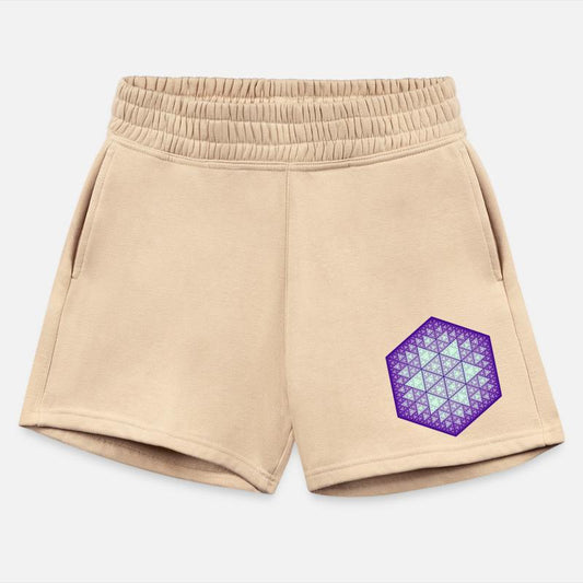 Sierpiński triangle hexagon star purple