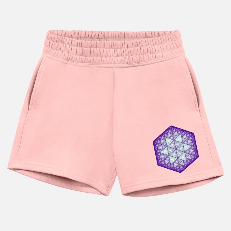 Sierpiński triangle hexagon star purple