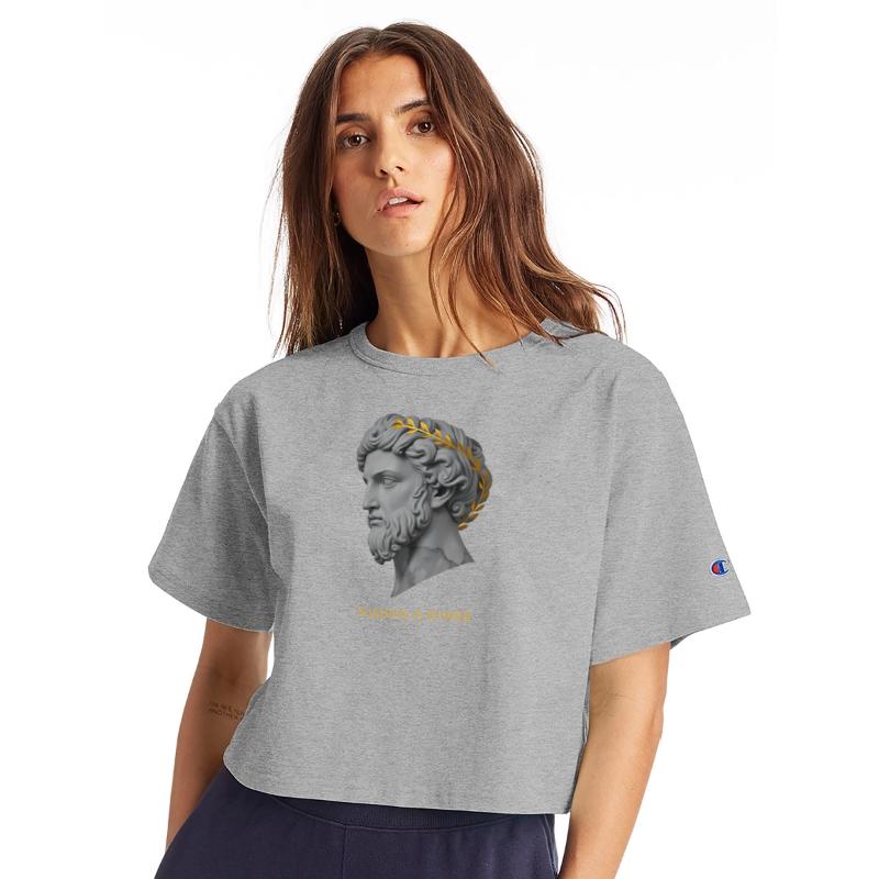 Silhouette of an ancient Greek statue