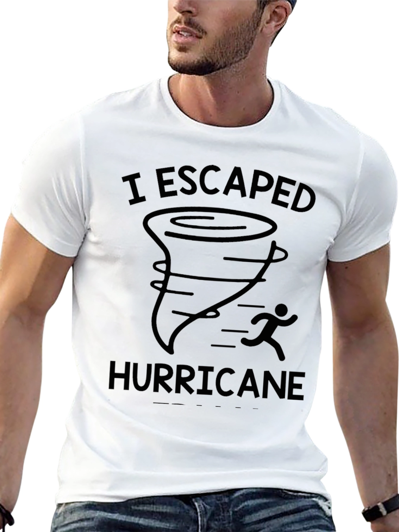 I Escaped Hurricane Black Graphic Tee