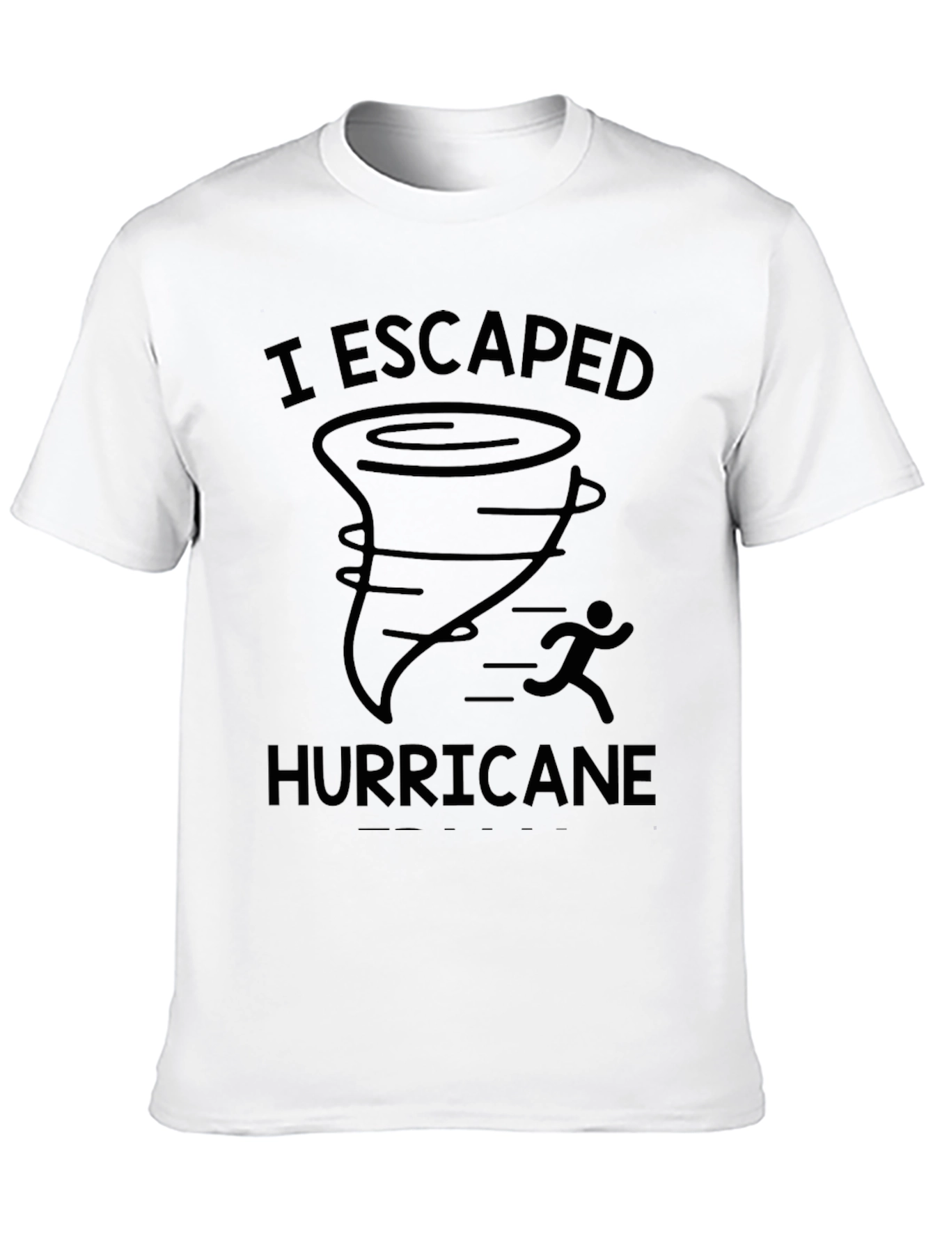 I Escaped Hurricane Black Graphic Tee