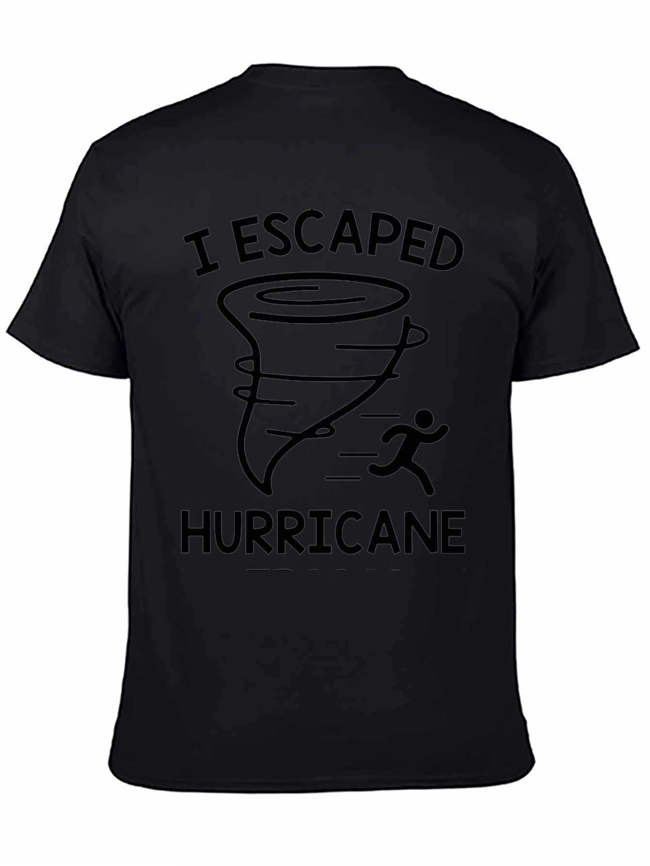I Escaped Hurricane Black Graphic Tee