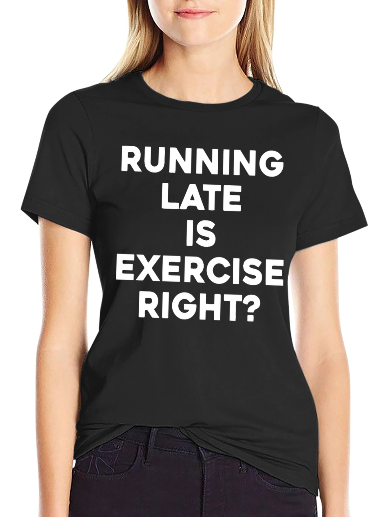 Running Late Exercise T-Shirt Funny Workout Tee
