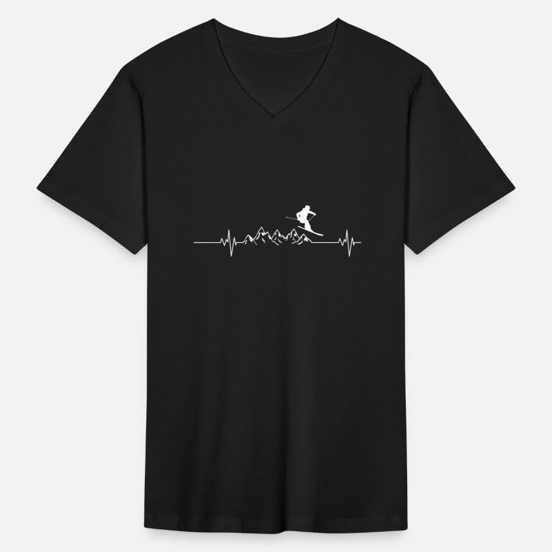 Skiing Heartbeat Skier Gift