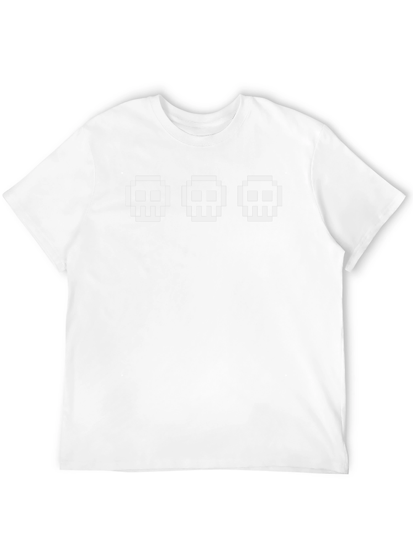 Pixel Skull Graphic Tee - Cool Gamer Style
